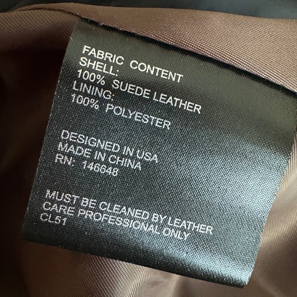 NEW BGSD brown suede jacket , XL,  P1411 - Picture 9 of 9